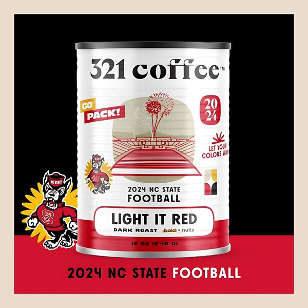 321 Coffee Tin - Light It Red